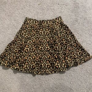 Leopard Print Women's Skirt